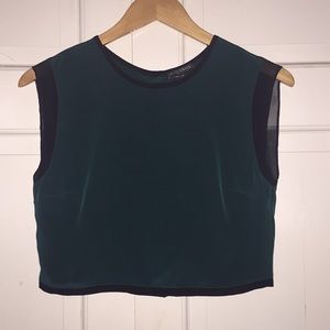 Intermix Exclusive silk crop top